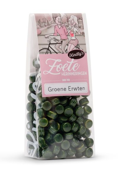 Kindly's Grüne Erbsen, Menthol Lakritz Pastillen, 170g